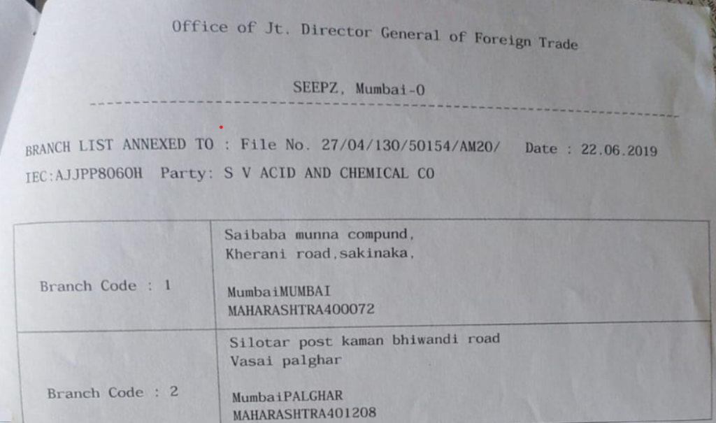 Pollution Control Certificate